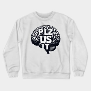 Funny Brain Crewneck Sweatshirt